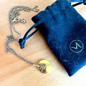 Mejuri gold Taurus necklace